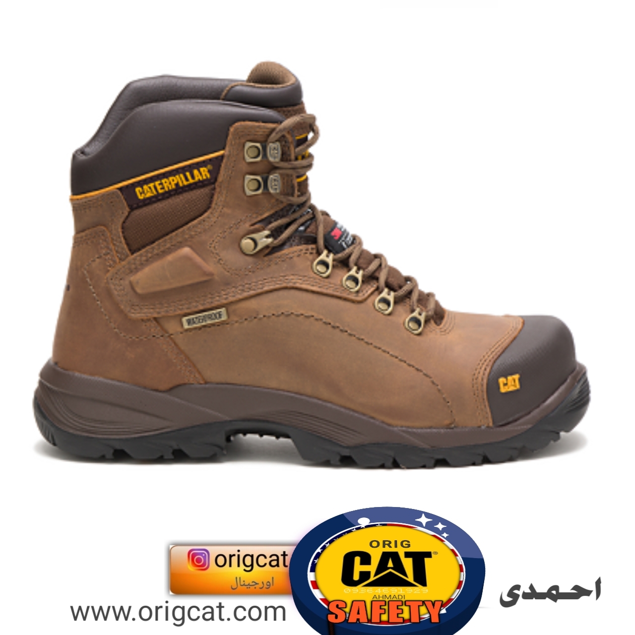 کفش ایمنی مردانه کاترپیلار اورجینال